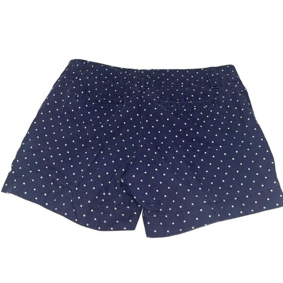 Tommy Hilfiger Navy White Polka Dot Chino Shorts - Size 2 - Picture 2 of 10